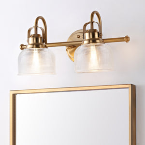 Virginia 2-Light Metal/Glass LED Vanity Light