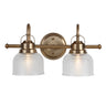 Virginia 2-Light Metal/Glass LED Vanity Light