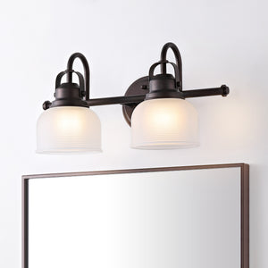 Virginia 2-Light Metal/Glass LED Vanity Light