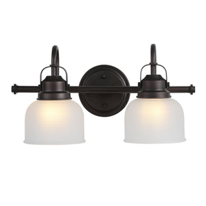 Virginia 2-Light Metal/Glass LED Vanity Light