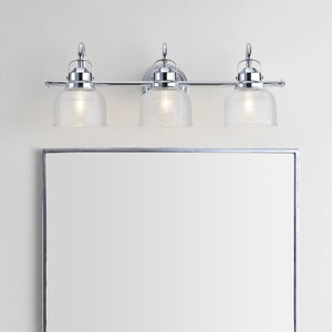 Virginia 3-Light Metal/Glass LED Vanity Light