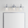 Virginia 3-Light Metal/Glass LED Vanity Light