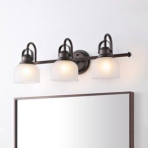 Virginia 3-Light Metal/Glass LED Vanity Light