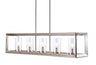 Anna Linear 5-light Metal/Glass LED Pendant
