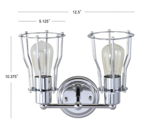 Evelyn 2-light Metal Vanity Light