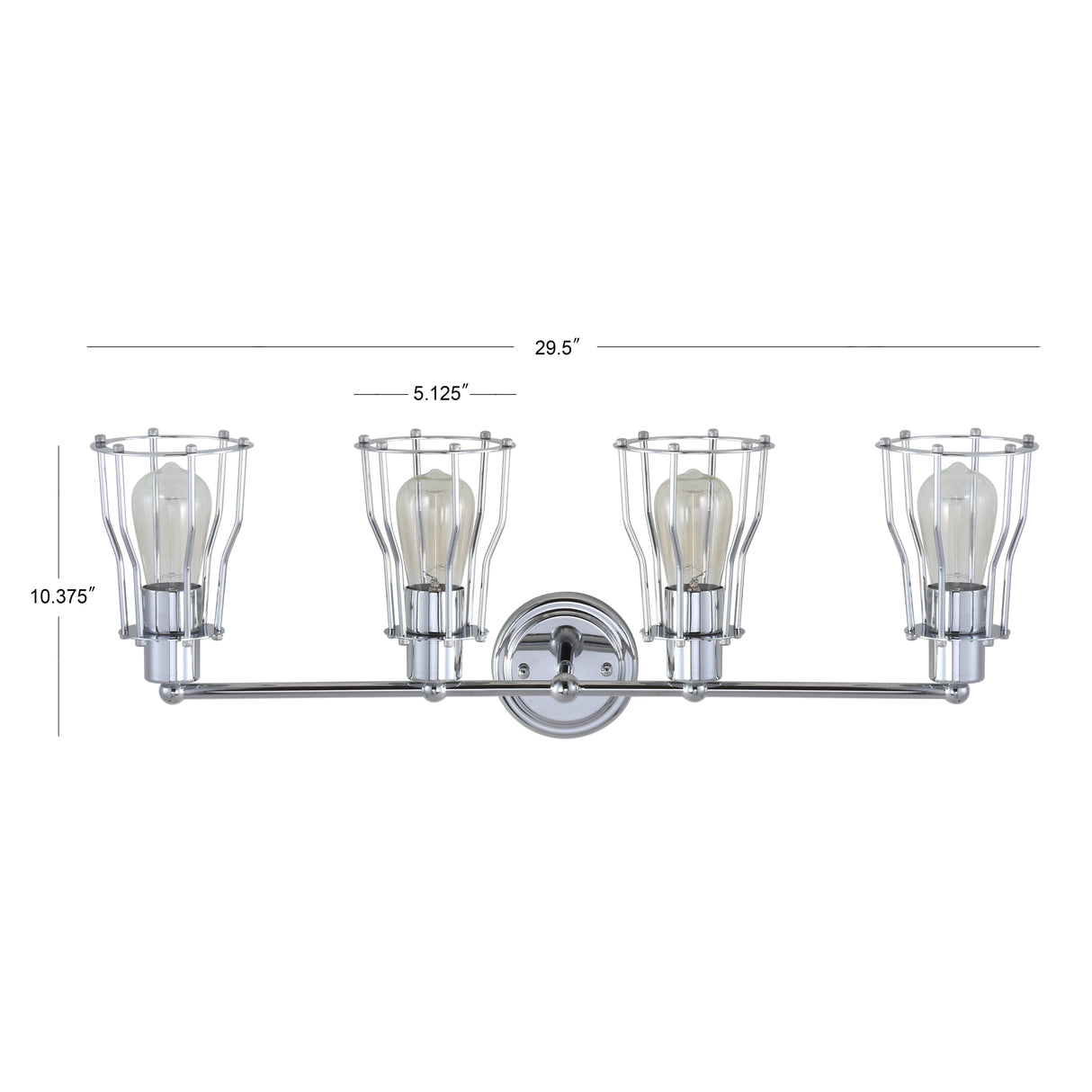 Evelyn 4-light Metal Vanity Light