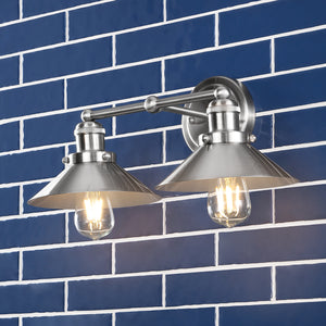 July 2-light Metal Vanity Light