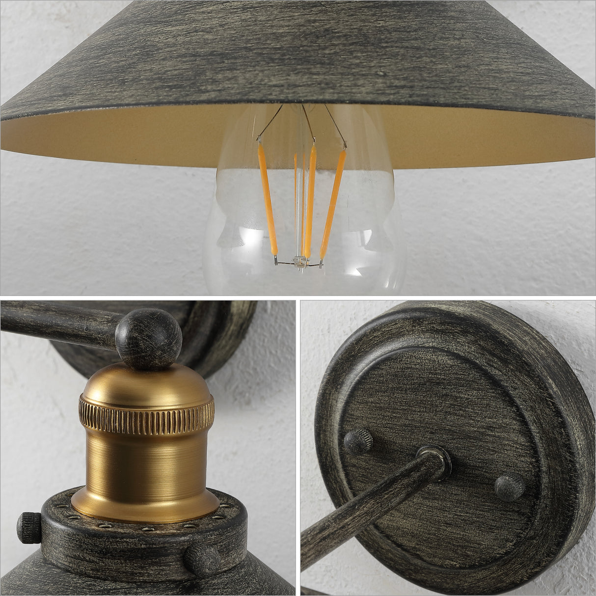 July 2-Light Industrial Farmhouse Metal Vanity Light