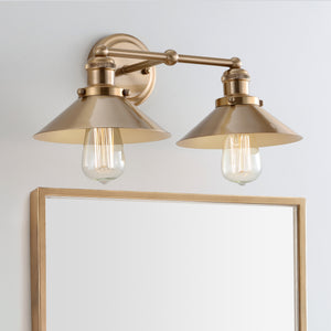 July 2-light Metal Vanity Light