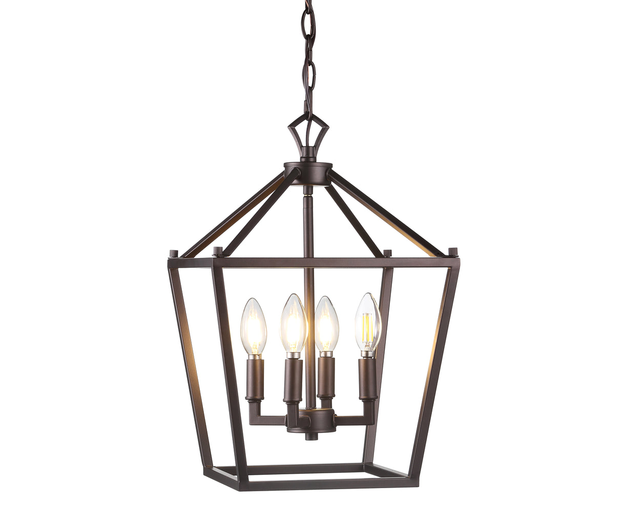 Pagoda-4-Bulb-Lantern-Metal-LED-Pendant-Pendants