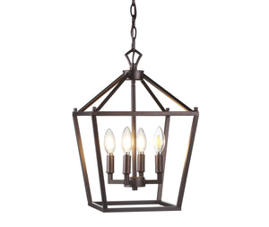 Pagoda-4-Bulb-Lantern-Metal-LED-Pendant-Pendants