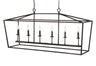Pagoda-Linear-6-Bulb-Lantern-Metal-LED-Pendant-Pendants