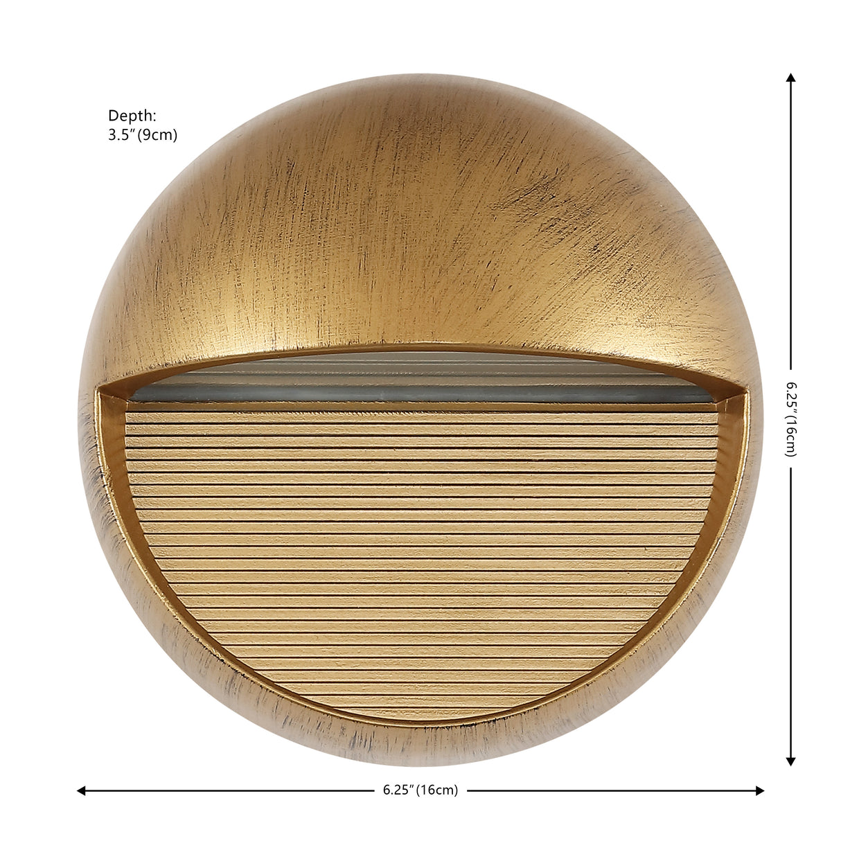Orbe Outdoor Metal/Glass Integrated LED Wall Sconce