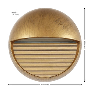 Orbe Outdoor Metal/Glass Integrated LED Wall Sconce