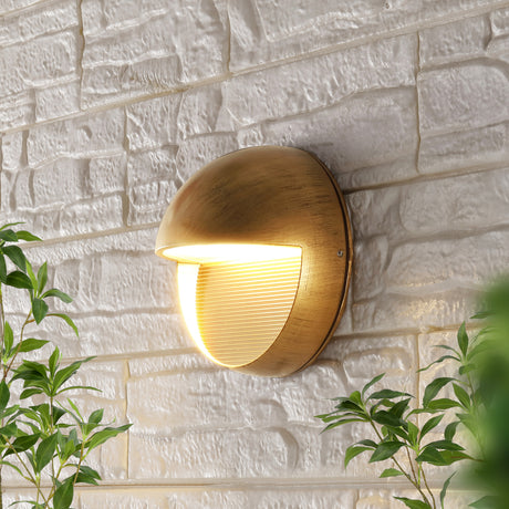 Orbe-Outdoor-Metal/Glass-Integrated-LED-Wall-Sconce-Wall-Sconces