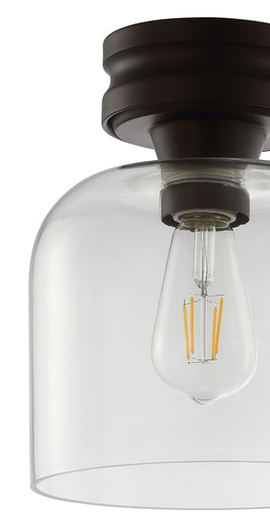 Domenic Metal/Glass LED Flush Mount