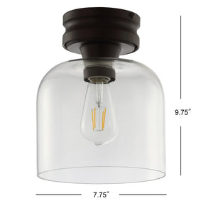Domenic Metal/Glass LED Flush Mount