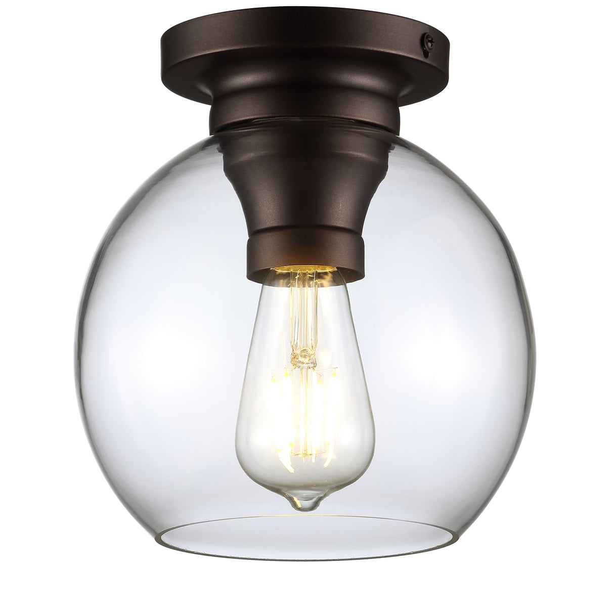 Atlas-Metal/Glass-LED-Flush-Mount-Flush-Mounts