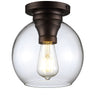 Atlas-Metal/Glass-LED-Flush-Mount-Flush-Mounts