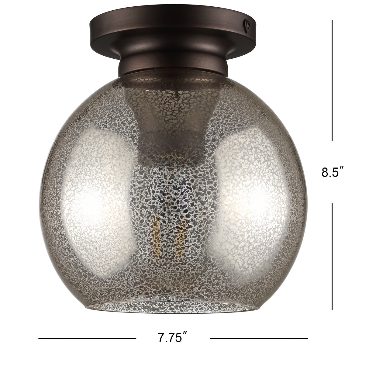 Atlas Metal/Glass LED Flush Mount
