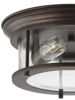 Lauren 2-Light Metal/Glass LED Flush Mount