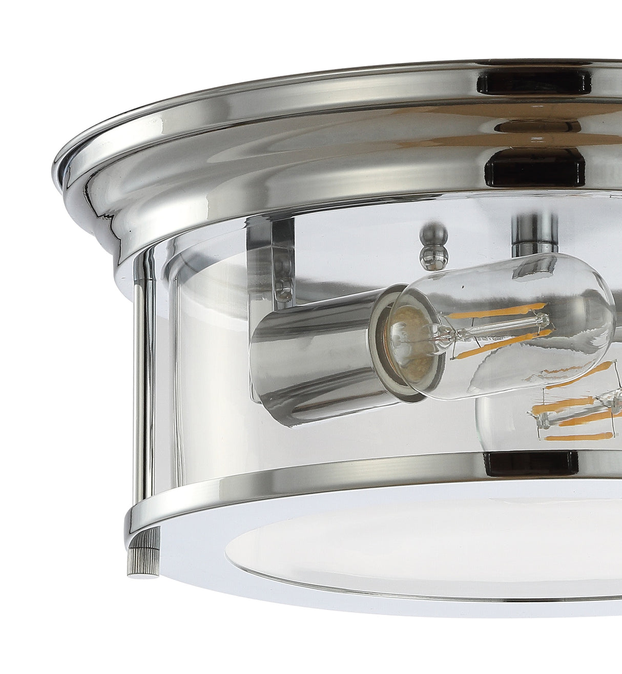 Lauren 2-Light Metal/Glass LED Flush Mount
