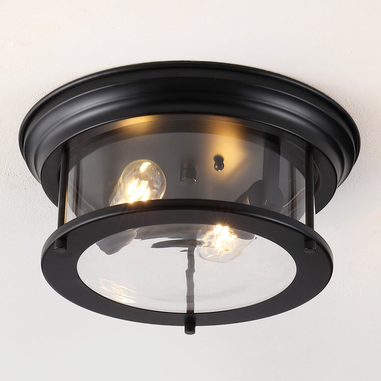 Lauren 2-Light Metal/Glass LED Flush Mount