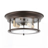Lauren 2-Light Metal/Glass LED Flush Mount