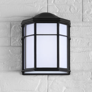 Henry-Outdoor-Frosted-Acrylic/Metal-Integrated-LED-Wall-Sconce-Wall-Sconces