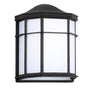 Henry Outdoor Frosted Acrylic/Metal Integrated LED Wall Sconce