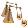 Rover Adjustable Classic Glam Arm Metal LED Wall Sconce