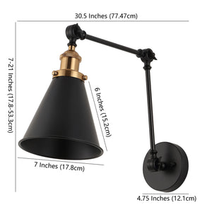 Rover Adjustable Classic Glam Arm Metal LED Wall Sconce