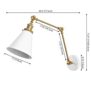 Rover Classic Industrial Metal Adjustable Arm LED Wall Sconce