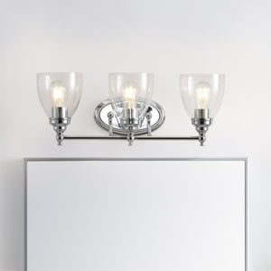 Marais 3-Light Metal/Glass LED Vanity