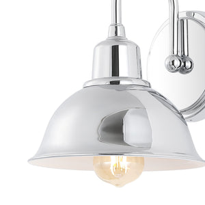 Frisco 1-Light Farmhouse Industrial Iron LED Vanity