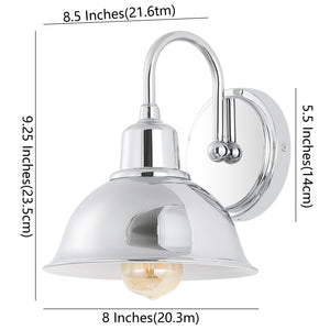 Frisco 1-Light Farmhouse Industrial Iron LED Vanity