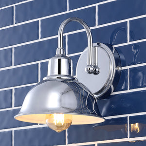 Frisco 1-Light Farmhouse Industrial Iron LED Vanity