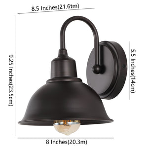 Frisco 1-Light Farmhouse Industrial Iron LED Vanity