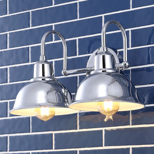 Frisco 2-Light Farmhouse Industrial Iron LED Vanity