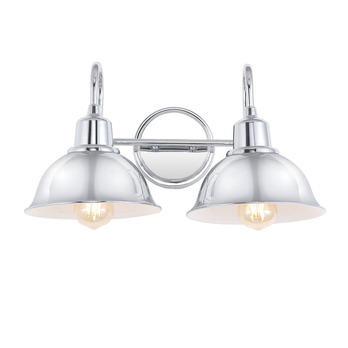Frisco 2-Light Farmhouse Industrial Iron LED Vanity