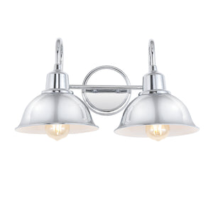 Frisco 2-Light Farmhouse Industrial Iron LED Vanity