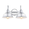 Frisco 2-Light Farmhouse Industrial Iron LED Vanity