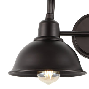Frisco 2-Light Farmhouse Industrial Iron LED Vanity