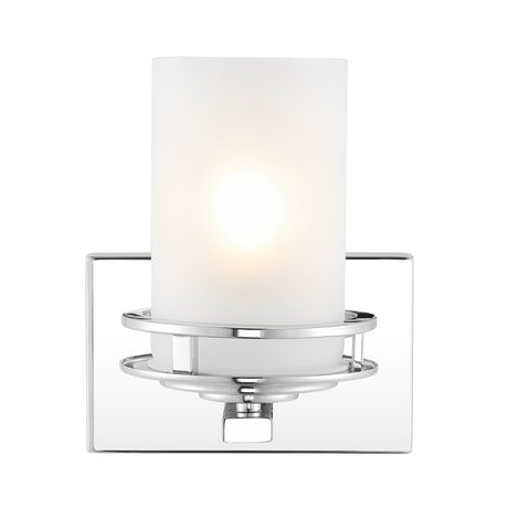 Fairfax-1-Light-Metal/Frosted-Glass-Contemporary-Glam-LED-Vanity-Light-Bathroom-Vanity-Lights