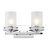 Fairfax-2-Light-Metal/Frosted-Glass-Contemporary-Glam-LED-Vanity-Light-Bathroom-Vanity-Lights