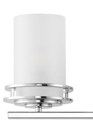 Fairfax 3-Light Metal/Frosted Glass Contemporary Glam LED Vanity Light