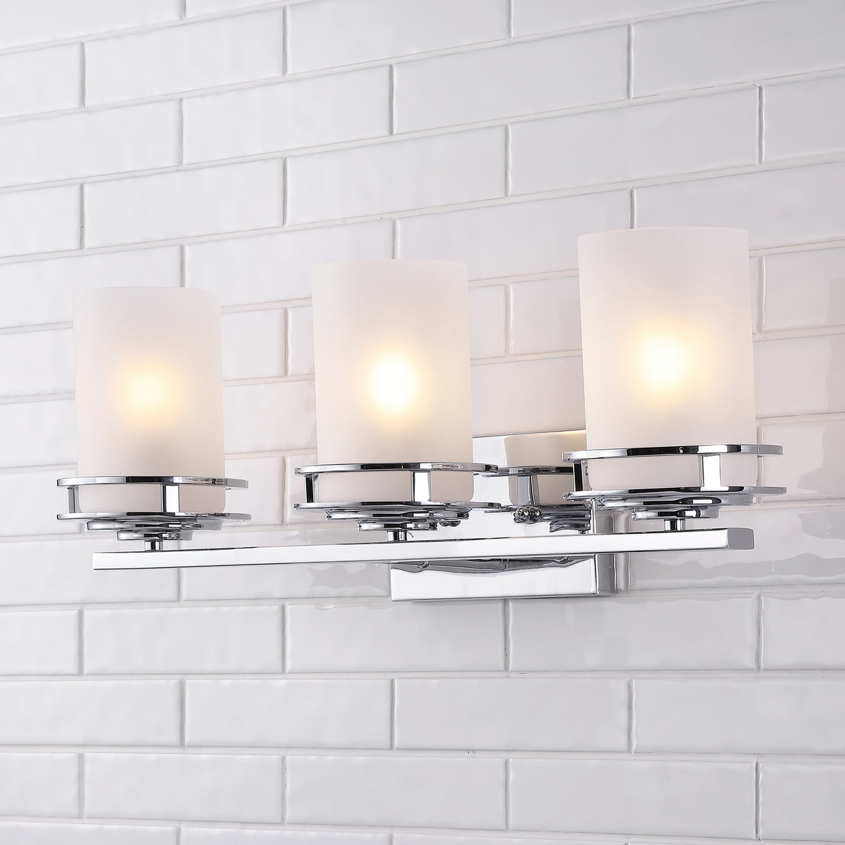 Fairfax-3-Light-Metal/Frosted-Glass-Contemporary-Glam-LED-Vanity-Light-Bathroom-Vanity-Lights