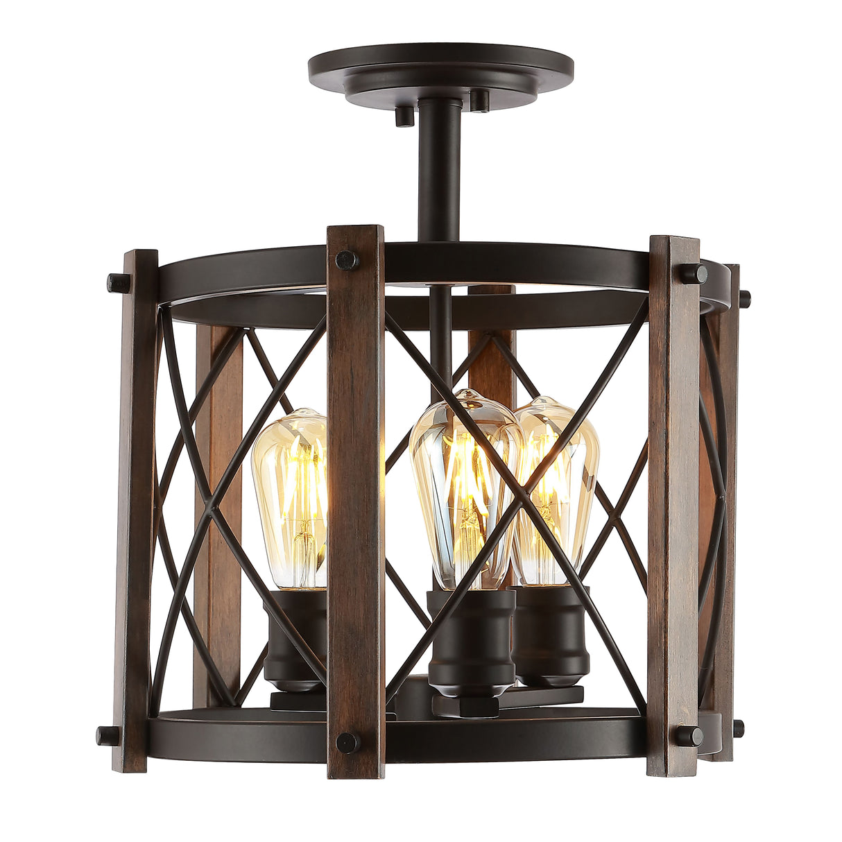 Ferme-3-Light-Iron-Rustic-Farmhouse-LED-Flush-Mount-Flush-Mounts