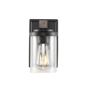 Bungalow-1-Light-Iron/Seeded-Glass-Rustic-Farmhouse-LED-Vanity-Light-Bathroom-Vanity-Lights