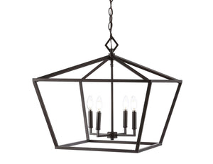 Gatsby 4-Light Adjustable Iron Rustic Glam LED Pendant